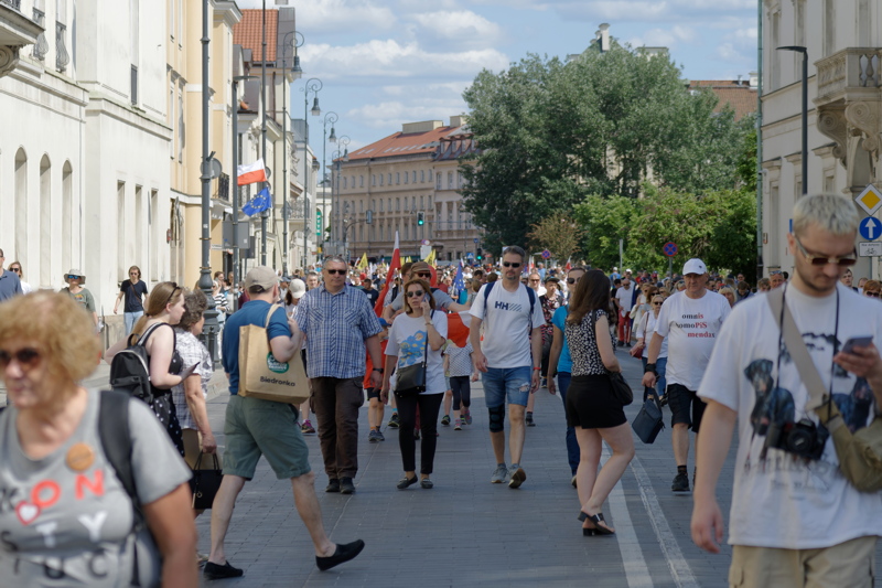 8 - A massive anti-government protest that took place in Warsaw, Poland